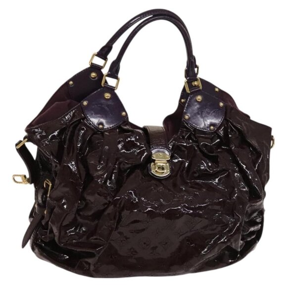 LOUIS VUITTON Mahina Surya XL Tote Bag Enamel Purple LV Auth am8556 - Picture 1 of 16